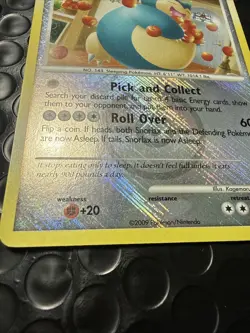 Snorlax Crosshatch Holo 33/111 Rising Rivals League Promo Pokemon Card - LP - Image 5