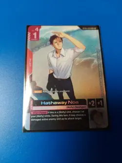 Hathaway Noa ST08-010 C+ Flash of Radiance Textured Foil Gundam Card Game NM/M - Image 1