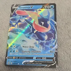 Pokemon TCG Greninja V 073/264 Holo Basic Water HP210 Card - Image 1