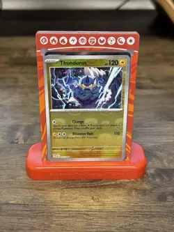 Pokemon TCG Thundurus Master Ball Pattern Black Bolt Holo Card 033/086 SV11B - Image 1