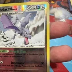 AERODACTYL LV. 44 MAJESTIC DAWN 15/100 REVERSE HOLO POKEMON CARD LP - Image 3