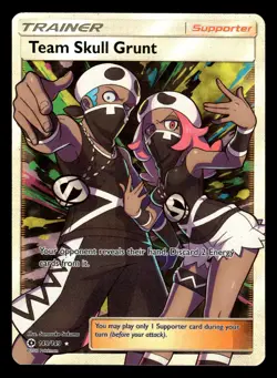 Team Skull Grunt 149/149 Ultra Rare Sun & Moon Pokemon Card - Image 1