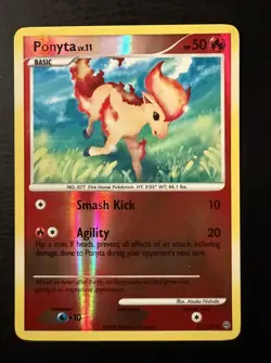 Ponyta - 71/100 - Reverse Holo Stormfront Set TCG - Pokemon Card LP - Image 1