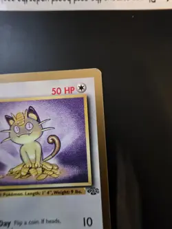 Meowth - 56/64 - Jungle Set - Gold Border US Promo - Pokemon Card LP Vintage - Image 3