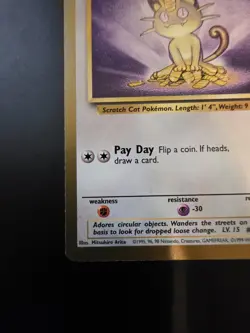 Meowth - 56/64 - Jungle Set - Gold Border US Promo - Pokemon Card LP Vintage - Image 5