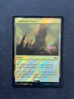 Command Tower (SURGE FOIL) - Warhammer 40k Magic the Gathering - Image 1