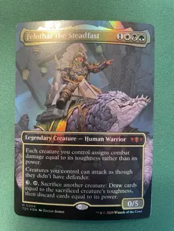 2025 Foil Felothar the Steadfast (Borderless) - Commander: Tarkir: Dragon - Image 1
