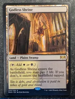 Godless Shrine - Ravnica Allegiance (MTG) - Image 1