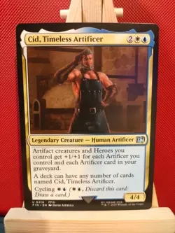 Cid, Timeless Artificer 0416 - Final Fantasy - NM - Uncommon - MTG - Image 1