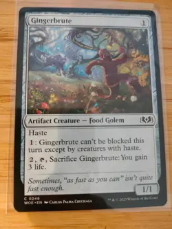 MTG Gingerbrute 0246 Wilds of Eldraine M/NM Free UK P&P - Image 1