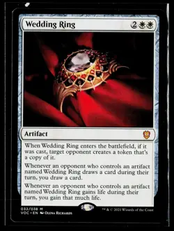 Wedding Ring Commander: Innistrad: Crimson Vow NM MTG NONFOIL - Image 1
