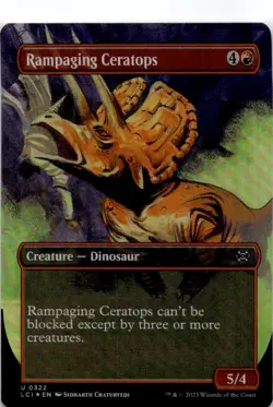 Rampaging Ceratops (Borderless) [LCI - 322]Foil - Image 1