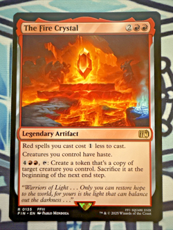 The Fire Crystal - MTG Final Fantasy #135 - NM Regular Rare - Image 1