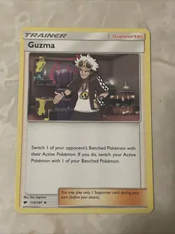 Pokemon TCG Burning Shadows Guzma 115/147 - Image 1