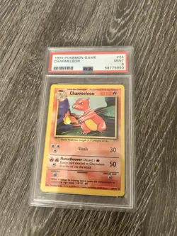x1 1999 Pokemon Shadowless Charmeleon #24 PSA 9 Mint - Image 1