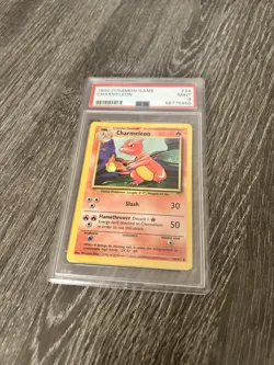 x1 1999 Pokemon Shadowless Charmeleon #24 PSA 9 Mint - Image 3