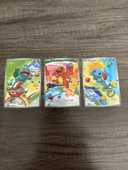 Pokemon TCG First Partner Illustration Collection Series 1 Kanto GEN 1 Starters - Image 1