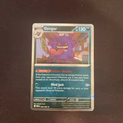 Pokemon Gengar Card 050/088 Holo Rare 130HP Ghost Pokemon TCG Perfect Order - Image 1