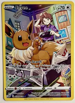 Pokemon TCG Eevee Brilliant Stars Trainer Gallery Full Art TG11/TG30 NM - Image 1