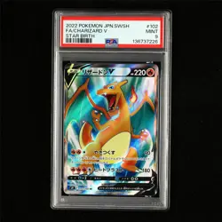 PSA 9 MINT 2022 Pokemon JPN Charizard V 102/100 SR - Image 2