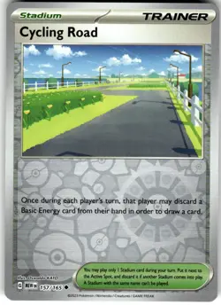 CYCLING ROAD - 157/165 - UC - 151 - POKEMON - REVERSE HOLO - NM - Image 2
