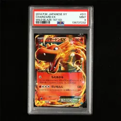 PSA 9 MINT 2014 Pokemon JPN Charizard ex 011/080 RR - Image 2