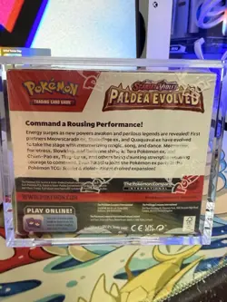 Pokemon TCG Scarlet & Violet - Paldea Evolved Booster Box In Acrylic Case - Image 2