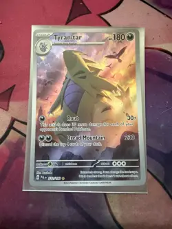 Pokemon Tyranitar 222/193 Holo Illustration Rare Sv02 Paldea Evolved 180 HP - Image 1