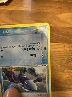 Pokemon Kyogre 6/106 Reverse Holo Stamped Rare - EX Emerald NM tiny crease - Image 4