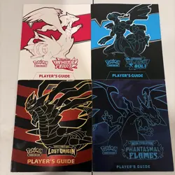 Pokemon TCG Player's Guide Books (4):Lost Origin, White Flare, BB & Phan. Flames - Image 1