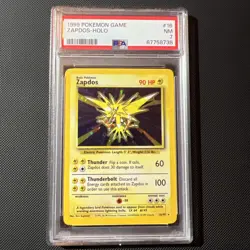 Zapdos PSA 7 NEW CERT Unlimited Base Set 16/102 Pokemon TCG Holo - Image 1