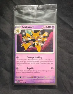 SEALED Alakazam 82/167 Cosmos Holo Knockout Promo Pokemon TCG - w/ Stickers - Image 1