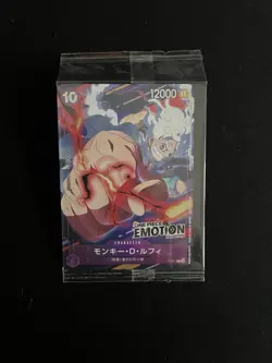 One Piece TCG Monkey D Luffy P P-041 Emotion Exhibition Promo Card Sealed - Image 1
