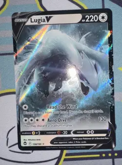 Pokemon TCG Sword & Shield Silver Tempest Lugia V 138/195 - Image 2