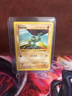 Machop 52/102 Pokemon TCG Shadowless Base Set Near Mint NM - Image 1