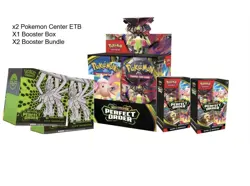 Perfect Order Pokemon: 2 PKC ETBs, 1 Booster Box, 2 Booster Bundles. - Image 1