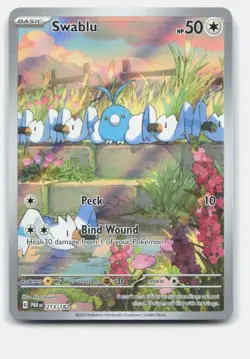 SWABLU 213/182 ILLUSTRATION RARE PARADOX RIFT POKEMON NEAR MINT - Image 1