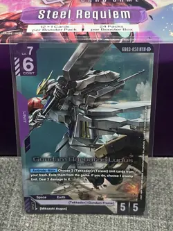 GUNDAM CARD GAME GD03-050 GUNDAM BARBATOS LUPUS (LR) FOIL CARD - STEEL REQUIEM - Image 3