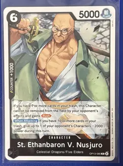 St. Ethanbaron V. Nusjuro OP13-080 R One Piece Carrying On His Will Foil - Image 1