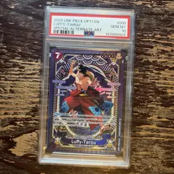 2025 One Piece OP11 En Luffy Tarou Special Alternate Art #005 PSA 10 Gem Mint - Image 1