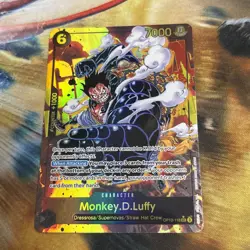 One Piece MONKEY.D.LUFFY gear 4 sec Alt Art OP10-118 Parallel English Luffy - Image 1