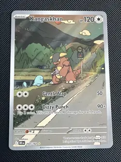 Pokemon TCG Kangaskhan Destined Rivals Illustration Rare Card 204/182 SV10 - Image 2