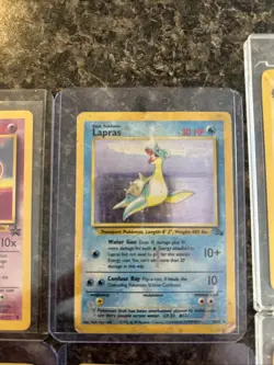 Vintage Pokemon Card Lot WOTC Mew Promo Dark Raichu Lapras Base Set Bundle - Image 4