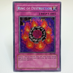 Yugioh Ring of Destruction PGD-000 Secret Rare REVERSE FOIL MISPRINT - MP-LP - Image 1