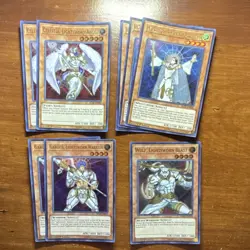 Yu-Gi-Oh! Celestia, Lyla, Wulf, Garoth BLRR 1st Ed Holo Lightsworn Card Lot - Image 1
