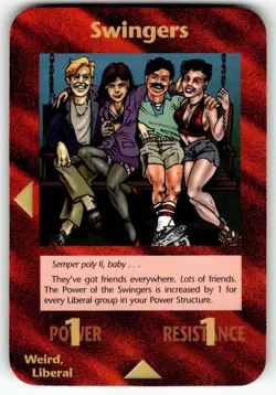 Swingers Card INWO Illuminati NWO New World Order Assassins Game 108/122 LP - Image 1