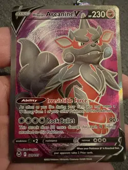 Pokemon V Card Lot - Hisuian Arcanine, Lilligant, Zekrom, Japanese, 3 Cards - Image 2