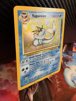 Vaporeon Holo Jungle 12/64 WOTC 1999 LP Pokemon Card - Image 4