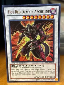 Yugioh Hot Red Dragon Archfiend Limited Edition Ultra Rare YF06-EN001 NM - Image 1