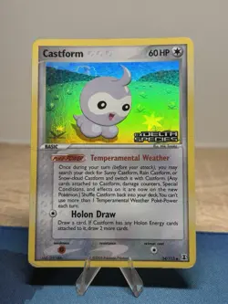 Castform 34/113 EX Delta Species Stamped Reverse Holo Foil Pokemon Card MP HP - Image 1
